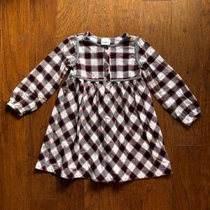 Hanna Anderson Girls Winter Plaid Flannel Dress | Fit 10/12